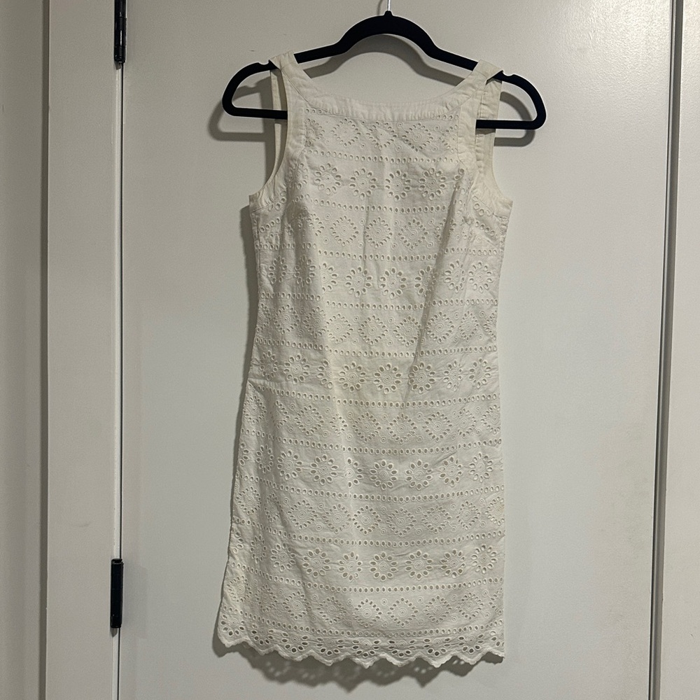 Vineyard Vines White Eyelet Mini Dress